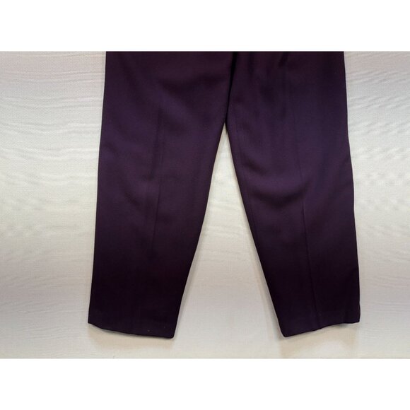 En Avance Women's Rayon Pant Suit Set Three Button Blazer Size 8 Purple - Picture 9 of 16
